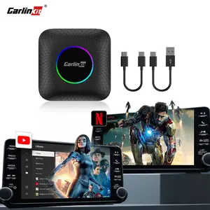 Carlinkit Qcm6225 8-Core Carplay Iptv Box 4G 64Gb Car Play Adaptateur tbox ambient Android Ai Box Youtube Netflix Tiktok Pour Apple