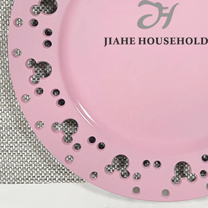 Douceur et chic : <span class=keywords><strong>Assiette</strong></span> de présentation rose <span class=keywords><strong>Mickey</strong></span> <span class=keywords><strong>Mouse</strong></span> découpée - Product Image 5