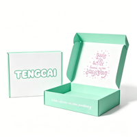 Boîtes d'emballage en carton ondulé avec lamination mate recyclable et logo personnalisé pour bijoux, cadeaux et expédition