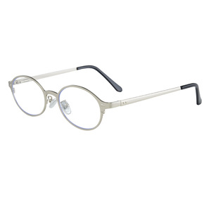 Gafas de lectura antiluz azul para mujer, montura ovalada, borde dorado, lentes transparentes, forma redonda pequeña, diseño de alta moda - Product Image 5