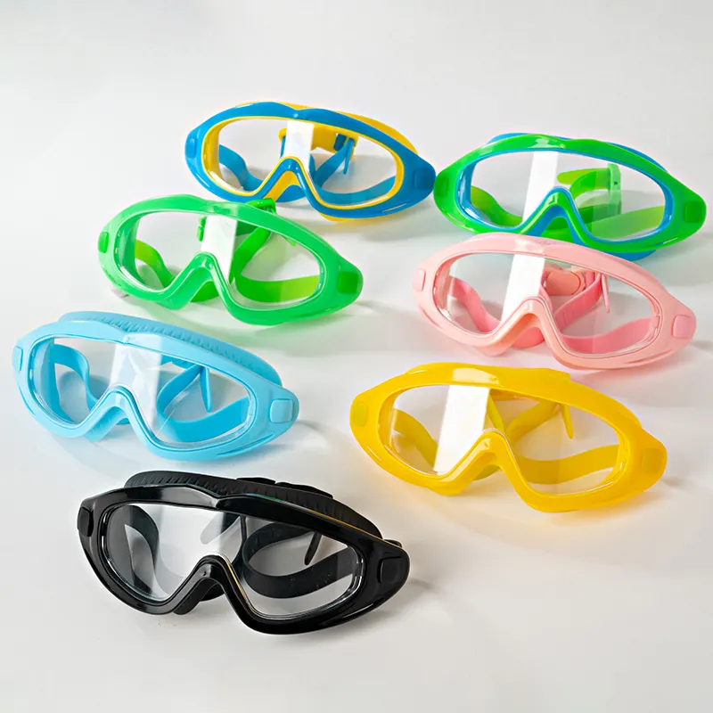 Mais recentes Crianças Silicone Frames Óculos Óculos Natação Anti-fog Eye Protection Natação Goggles