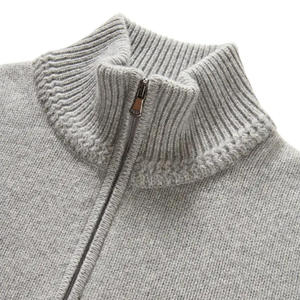 Fabricante de Prendas de Punto Personalizadas OEM ODM, Suéter de Cachemira y Lana Merino con Cierre para Hombre, Suéter de Cachemira para Hombre - Product Image 3