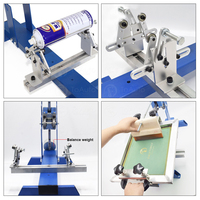 Machine d'impression sérigraphique manuelle à une couleur, petite et de bureau, pour t-shirts, tissus, sacs en toile
