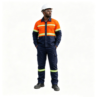 Ensemble uniforme de travail haute visibilité pour travaux routiers, veste et pantalon cargo réfléchissants, sur mesure OEM