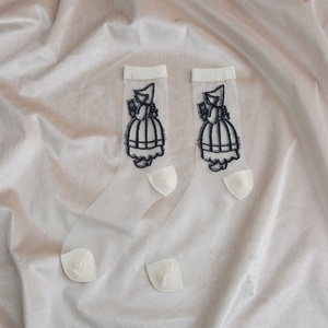 Wholesale Summer Thin See Through <strong>Socks</strong> Nylon Mesh Transparent Sheer <strong>Silk</strong> <strong>Socks</strong> for Women - Product Image 6