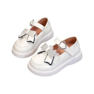 Scarpe <span class=keywords><strong>in</strong></span> Pelle Stile Britannico con Fiocco, Scarpe Basse Nere alla Moda per Studentesse, Uso Quotidiano Estivo - Product Image 5