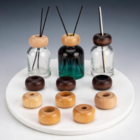 Couvercles décoratifs aromatiques pour bouteilles d'huiles essentielles, pour contenants en verre, utilisation bureau, chambre, salle de bain, bouchon diffuseur à roseaux