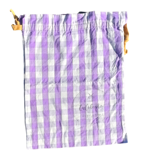 Borsa Shopping in Cotone Cucilento 50x35 Cm a Righe con Coulisse per Uso Quotidiano - Product Image 1