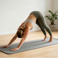 Tapete de Yoga YINGUAN de Alta Densidad NBR, Espuma de Celda Cerrada, Extra Grueso, Resistente al Agua, Superficie Antideslizante, Grosor Personalizable, para Gimnasio en Casa