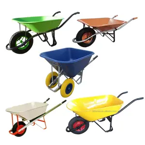 WB3020P Doppelräder-Wheelbarrow Afrika-Wheelbarrow Landwirtschaft Garten-Farm Mehrzweck-Wheelbarrows