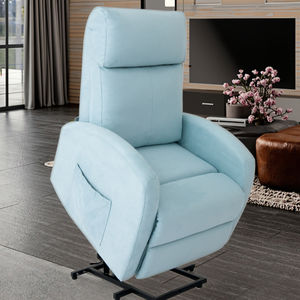 Nisco Modern Elektrikli Ayarlanabilir Tek Kişilik Suni Deri Elektrikli Masajlı Kaldırma Koltuğu, Metal Ayaklı ve Yatırılabilir - Product Image 2