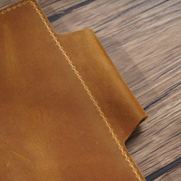 Carnet de voyage original fait main en cuir vintage pleine fleur Crazy Horse, style journal et magazine