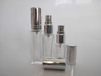 Fond épais Vintage 3ml 5ml 10ml Mini rond carré clair bouteilles de parfum rechargeables 10ml échantillon de qualité décantations de parfum en verre