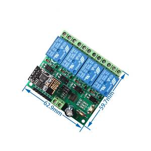 Module de relais WiFi ESP8266 4CH 5V, commutateur de commande à distance par application mobile pour maison intelligente - Product Image 1