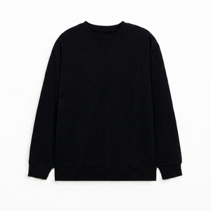 เสื้อพูลโอเวอร์คอตั้งแบบยูนิเซ็กซ์ ซิปหน้า ผ้าฝ้าย 100% ทรงปกติ สีพื้น สวมใส่สบายๆ สำหรับฤดูใบไม้ร่วง รับสกรีนโลโก้ - Product Image 1