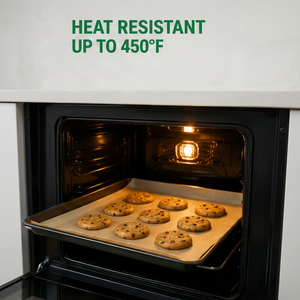Heat Resistant Baking Mat Rectangle Food Grade Paper Oven Safe Non Stick Cake <b>Tools</b> Up To 450F - Product Image 1