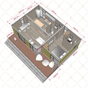 <span class=keywords><strong>Casa</strong></span> prefabbricata a prova di uragano di alta qualità 3 in 1 contenitore <span class=keywords><strong>casa</strong></span> prefabbricata 50sm Flat Pack <span class=keywords><strong>casa</strong></span> per israele - Product Image 6