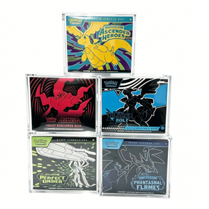 Boîte de protection en acrylique pour Elite Trainer Box (ETB) Pokémon, épaisseur 5+8 mm, avec couvercles magnétiques robustes, protection plastique artisanale, faible MOQ - Product Image 3
