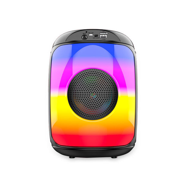 ZQS1438 Blue Tooth Speaker Outdoor Audio 4 Inch 8W 1800MAH Subwoofer Speaker square Dance Colorful Lights Speakers