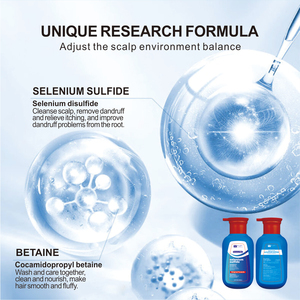 明智的硫化硒去屑洗发水300毫升含有坚果油，用于温和的护发和抗毛囊炎洗发水 - Product Image 3