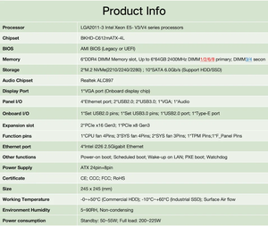 Scheda Madre BKHD 2011-mATX Adatta per Server, Firewall, Macchine Virtuali, Router, <span class=keywords><strong>4</strong></span> Porte LAN, 6xDDR4 fino a 384G, 10xSATA Raid - Product Image 2