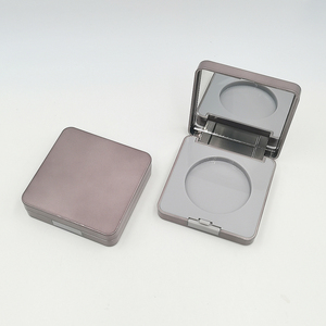 Wholesale ABS Square Empty Powder <b>Compact</b> Case Luxury Metallized Cosmetic Blush Highlighter Container <b>Makeup</b> Eyeshadow Palette - Product Image 4
