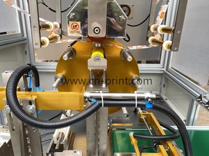 Cilindrische automatische warmteoverdrachts persmachine 220V pneumatisch aangedreven nieuw voor penbedrukking op glas, plastic, PE, zachte buizen en potten - Product Image 2