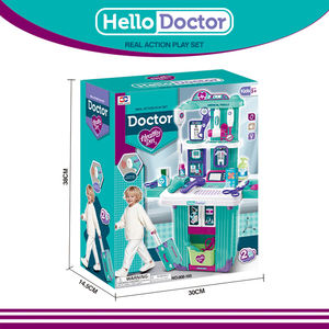 2 in 1 plastik çocuklar doktor seti okul öncesi çocuklar için tıbbi istasyonu oyuncak oyna Pretend - Product Image 5