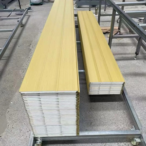 Panneaux muraux sandwich décoratifs en PU, imperméables, modernes, pour extérieur, revêtement mural métallique industriel, <span class=keywords><strong>isolation</strong></span> thermique - Product Image 5