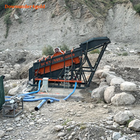 Installation de Lavage d'Or Portable Modulaire 100 Tonnes/Heure avec Conception Anti-Blocage pour l'Or des Rivières et l'Or des Sols