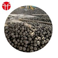 Billes en acier forgé de 60 mm et 80 mm, laminées à chaud, haute dureté 58HRC, certifiées ISO9001:2008, microstructure M+C, valeur d'impact 12J/cm