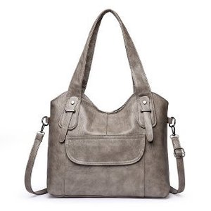 New Fashion High-End Large Capacity Two Soft Pu Leather Girls Handbag Casual Shoulder Tote <b>Bag</b> Durable Waterproof Portable - Product Image 2