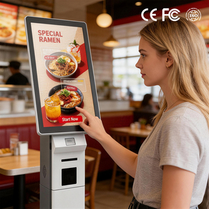 Kiosque de commande automatique pour <span class=keywords><strong>restaurant</strong></span>, écran tactile 21,5 pouces - Machine de paiement intégrée pour restauration rapide, prix direct usine - Product Image 1