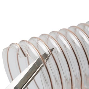 Could PU Polyurethane Air Duct Transparent 0.6mm Wall Thickness Ventilation Dust Extraction Material Conveying - Product Image 1