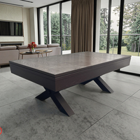 Dernière table de billard personnalisée en usine Table de billard rustique bon marché 9 pieds Table de billard moderne convertible 8 pieds Multi 3 en 1 pour la maison