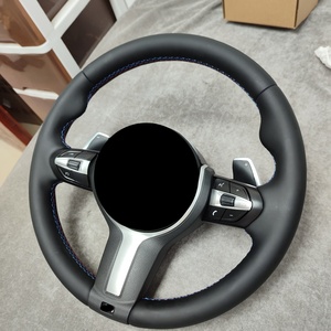 Volant en cuir perforé noir au meilleur prix, compatible avec BMW F10 F18 F30 F32 F22 F20 F25 E90 E82 E92 - Product Image 3