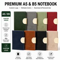 Carnet de notes A5 en similicuir avec fermeture magnétique, idéal pour les réunions d'affaires, personnalisable, cadeau d'entreprise de haute valeur
