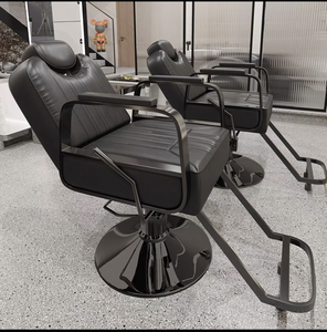 Vente flash - Mobilier de salon de haute qualité - Fauteuil de barbier inclinable en cuir synthétique avec un design moderne et une livraison rapide pour salon de coiffure - Product Image 3