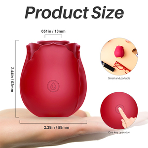 Vibrador de Succión con Forma de Rosa LIL MERMAID, Estimulador de Clítoris para Mujeres, Masajeador de Pulsos de Aire con 7 Modos Recargable - Product Image 2