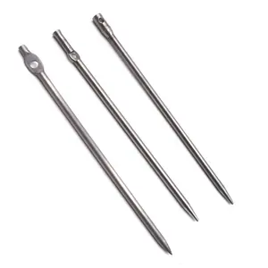 Hot Koop Tent Peg Ultralight Metalen Tent Nail Titanium Tent Stake Voor Harde Grond