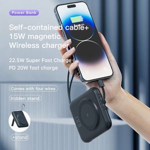 พาวเวอร์แบงค์แม่เหล็ก 10000mAh ชาร์จเร็วสุด 22.5W พร้อมขาตั้งสี่ขาในตัว - Product Image 3