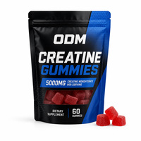 Complément alimentaire en gommes pré-entraînement OEM pour la musculation, créatine monohydrate, gommes énergétiques, supplément de créatine en gommes