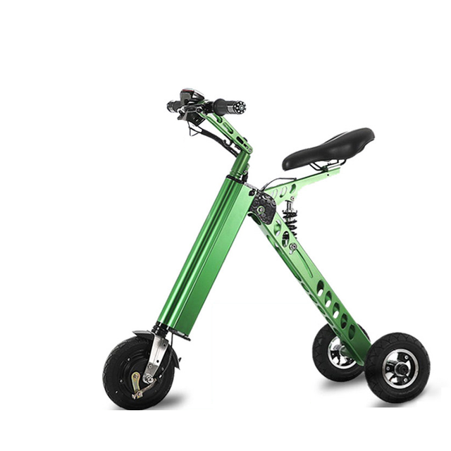 XFY Lightweight 3 Wheel Electric Folding Scooter Adjustable Seat Adult Portable Commuter Mobility Aid Home Office Outdoor Travel