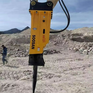 เบรกเกอร์ไฮดรอลิก SB กล่อง121พิมพ์สีแดงเหมาะสำหรับรถขุดที่มี28-35ตันคุณภาพพรีเมี่ยมสำหรับกิจกรรมการรื้อถอนอัล - Product Image 1