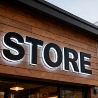 Letras de Acrílico Iluminadas con LED para Rótulos Comerciales 3D Personalizados, Letreros Publicitarios de Acero Inoxidable para Bodas y Tiendas