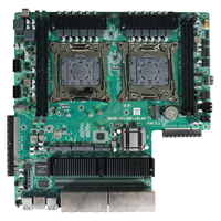 Mainboard BKHD Prosesor Ganda Xeon E5 V3/V4 E5 2699A 44 Core 88 Thread 24*2.5G Firewall Diperluas 2*25G/2*40G/2*100G Port SFP