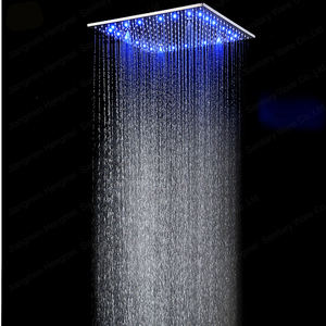 Ensemble de pomme de douche à led en acier inoxydable 304, 20/24 pouces, grand brumisateur de pluie, douche de pluie, livraison gratuite