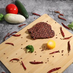Planche à fromage rectangulaire en bambou durable avec logo personnalisé, couleur naturelle, planche à charcuterie, planches à découper, ensemble de planches à découper - Product Image 5