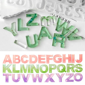 Moldes <span class=keywords><strong>de</strong></span> Silicona con 26 Letras del Alfabeto, para Hacer Colgantes Creativos con <span class=keywords><strong>Números</strong></span>, Resina Epoxi, Llaveros - Product Image 4