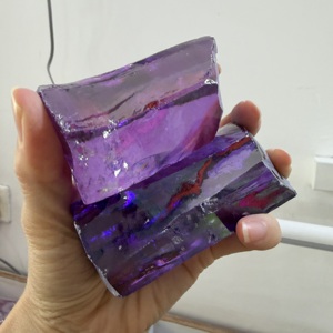 1 kg de zircone cubique synthétique brute de couleur violette lavande pour la découpe de pierres précieuses - Product Image 4